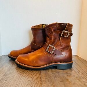 Chippewa, USA,  Womens, Brown Leather Handmade Boots, 9 M / 39.5.